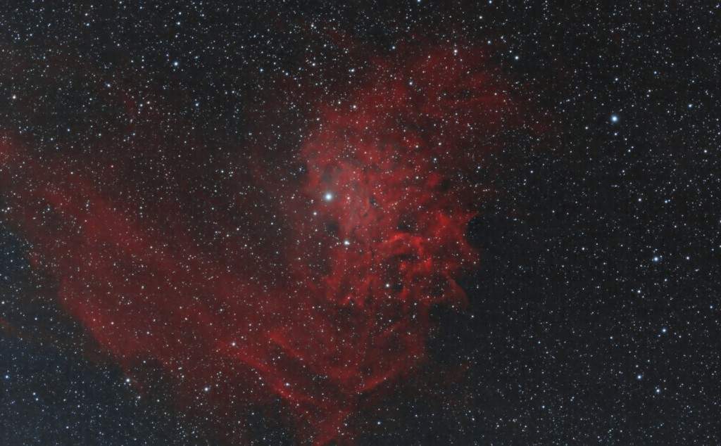 Flaming Star nebula