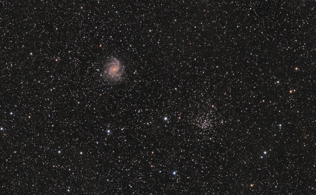 NGC 6939 & NGC 6946 (Fireworks Galaxy)
