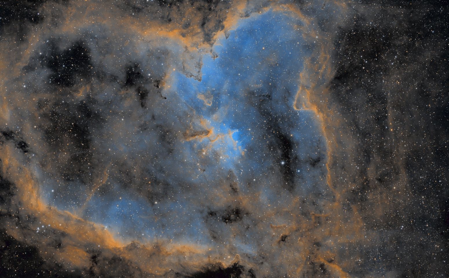 hubble telescope of the heart nebula ic 1805